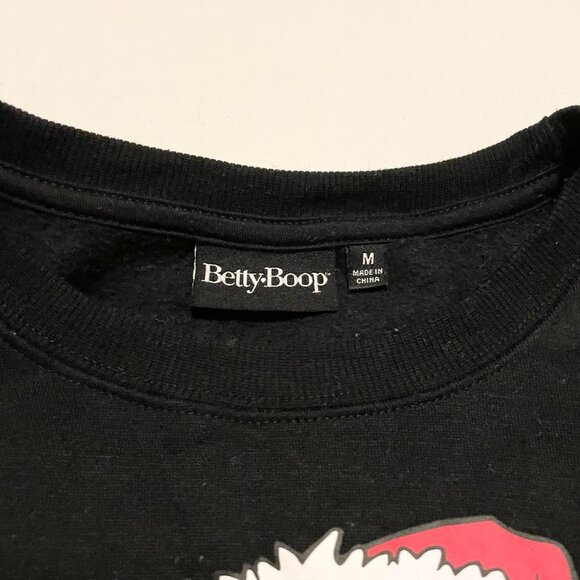 Betty Boop Christmas Fleece Sweater Womens Size Medium - Picture 3 of 16